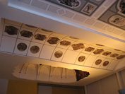 Decke der Residenz Bamberg mit verschiedenen Bemalungen